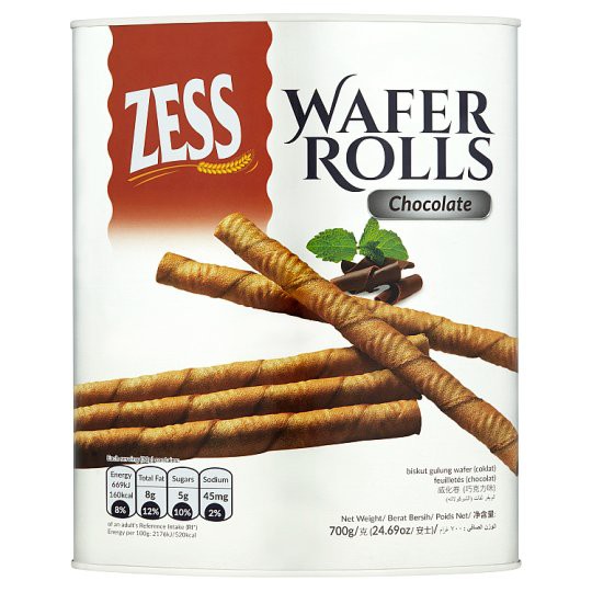 Zess Chocolate Wafer Rolls 700g Shopee Singapore