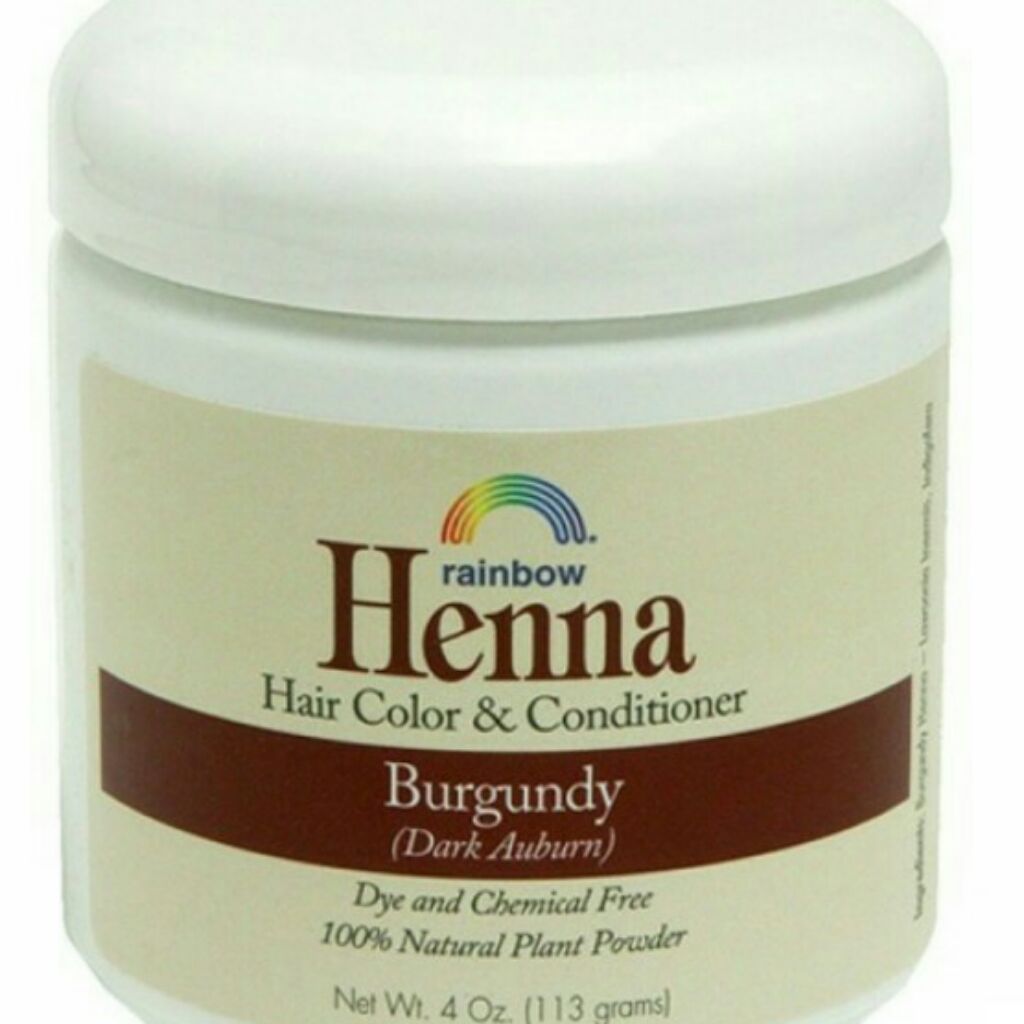Rainbow Henna Burgundy Dark Auburn Natural Hair Colour Dye
