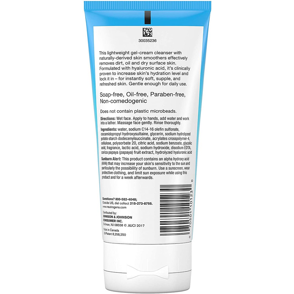 neutrogena hydro boost exfoliating face wash