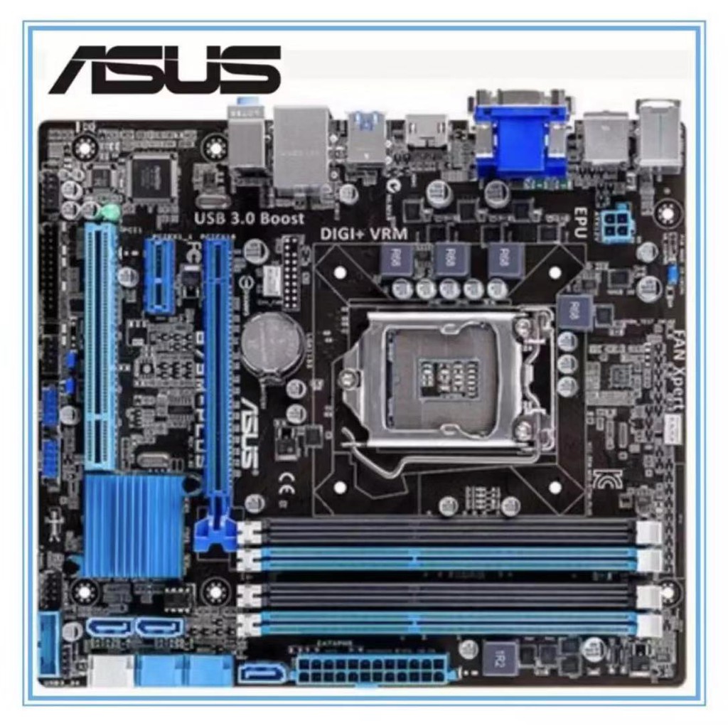Asus Motherboard B75mplus Ddr3 Lga 1155 Support I3 I5 I7 Cpu B75