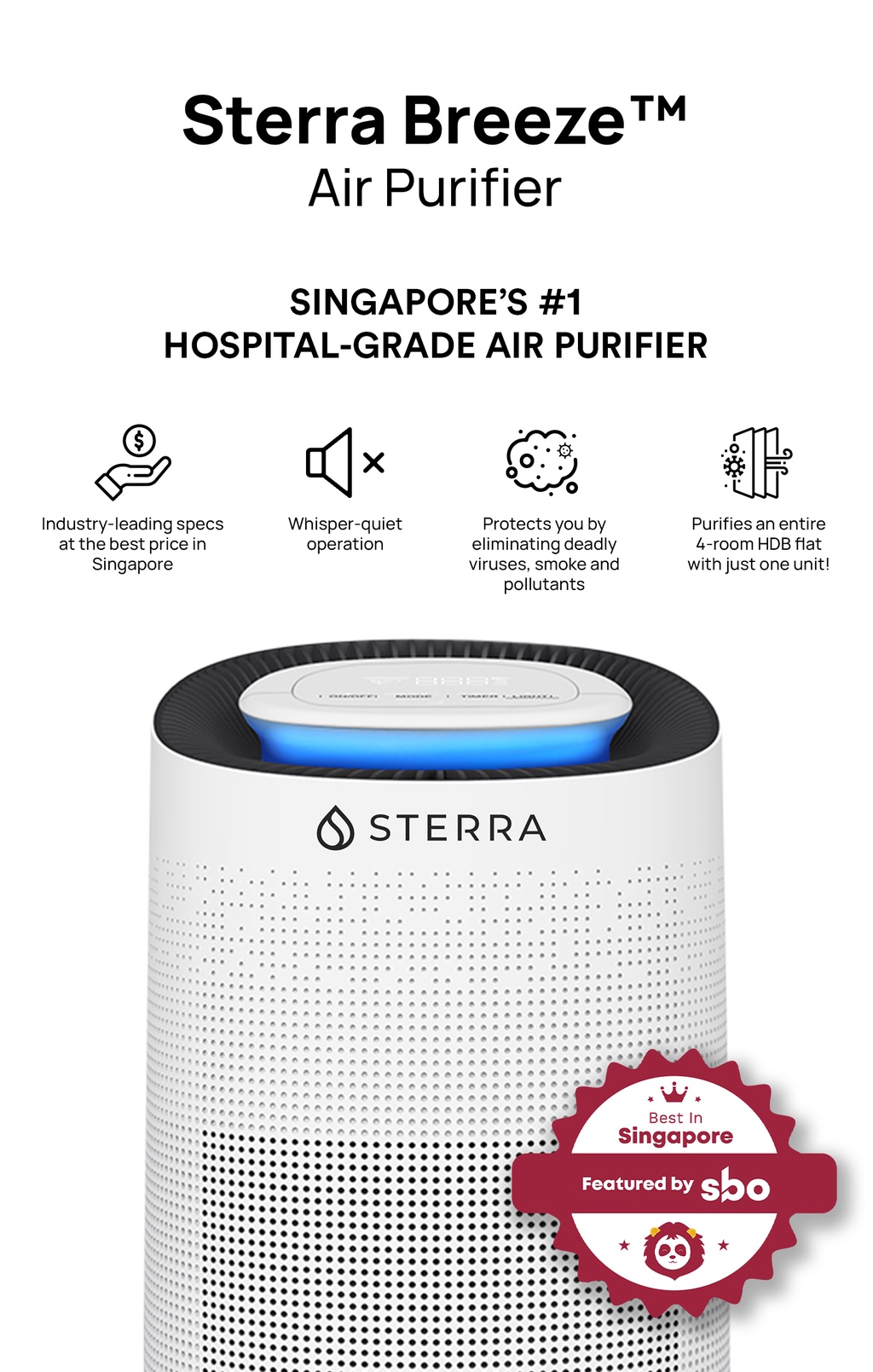 Sterra Breeze ™ Air Purifier Shopee Singapore