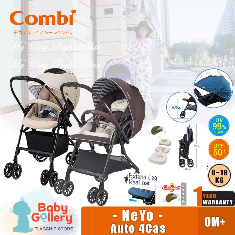 Combi Ne Yo Auto 4cas Baby Stroller Shopee Singapore
