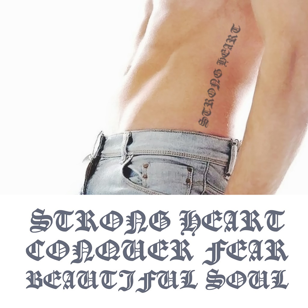Temporary tattoo - Beautiful Soul | Shopee Singapore