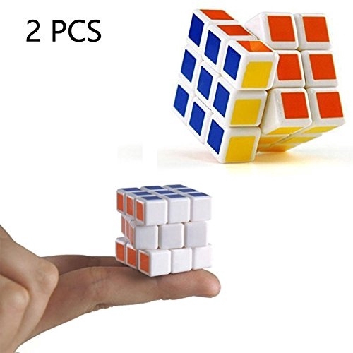 2Pcs Cube Puzzle Brainteaser Number Game Stocking Filler Keychain Creative Decor 