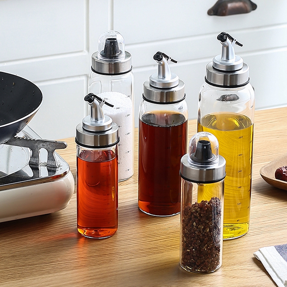 Cooking Seasoning Bottle Dispenser Sauce Oil Vinegar Glass ...