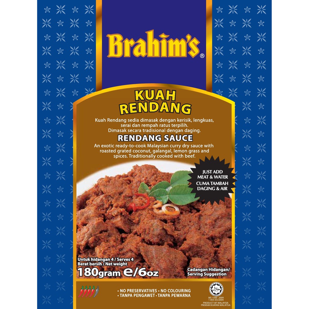 Brahim Hayu Aposhayu S Sauce Rendang Sauce Brahim Brahims Travel Food Bis Shopee Singapore