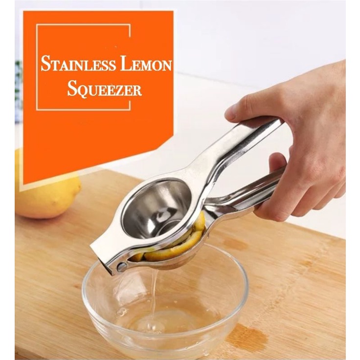 Manual Press Stainless steel Lemon Juice, citrus or orange juice extractor. Shopee Singapore