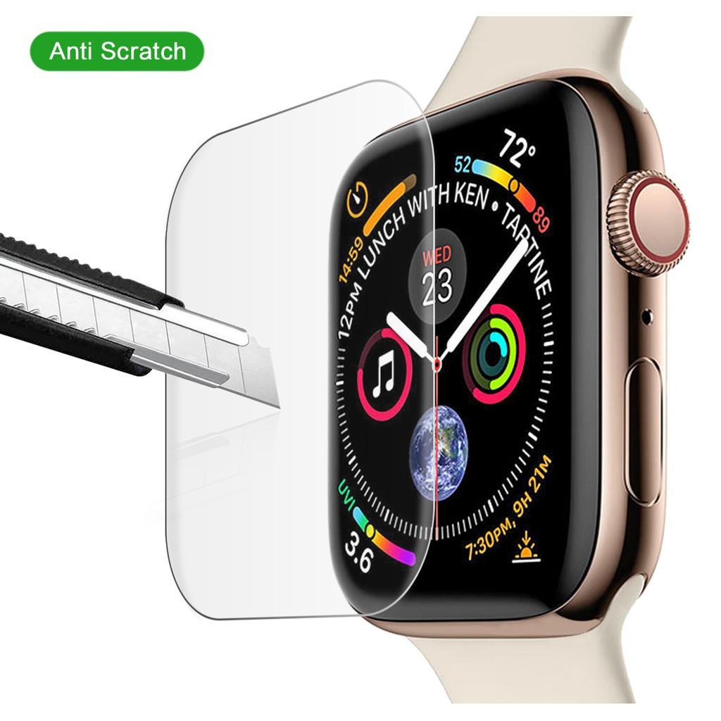 2 Pcs Apple Watch High Transparency Screen Protector Iwatch Series 6 Se 5 4 40mm 44mm Soft Hydrogel Film Protective Guard Film Singapore