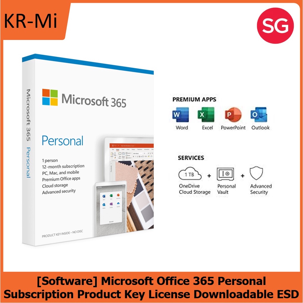 Software] Microsoft Office 365 Personal Mac/Win All Languages Subscription  Online Product Key License Downloadable ESD | Shopee Singapore