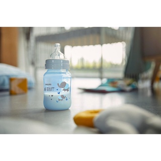 Philips Avent Anti-colic Blue Elephant Baby Bottle 260ml / 9oz Solo Pack with 1m+ Slow Flow Nipple #4
