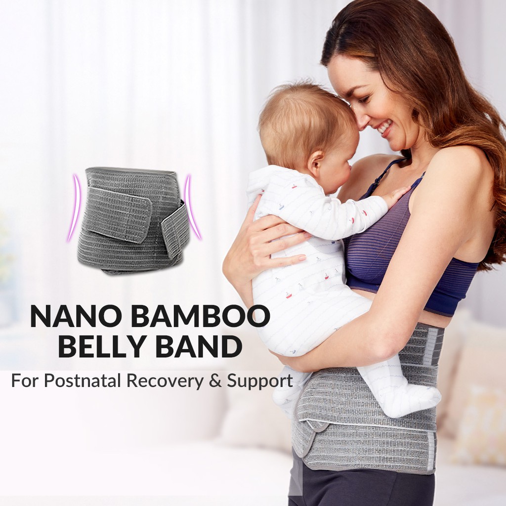 Mamaway Nano Bamboo Postnatal Recovery & Support Belly Band Bengkung