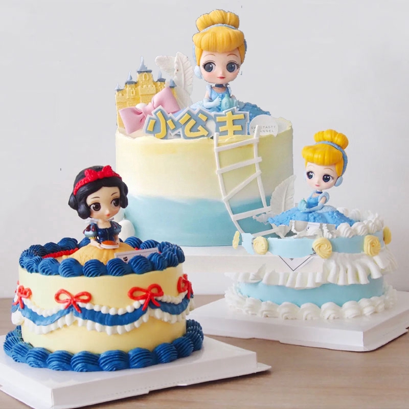 Q Posket Disney Princess Doll Figure Toys Dolls Toys Cake Topper Cake Decoration Birthday Party Gift Shopee Singapore