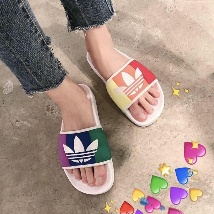 female adidas slippers