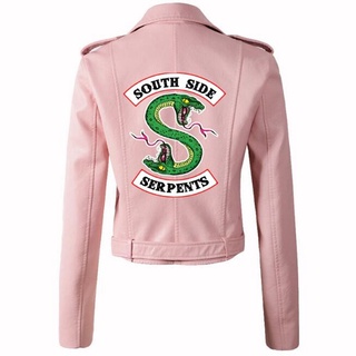 Image of thu nhỏ 2019 Riverdale Leather Jacket Women Fashion PU Motorcycle Jackets Southside Serpents Artificial Short Leather Motorcycle Coats #3