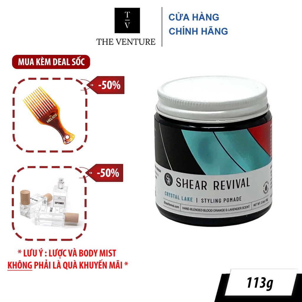 Shear Revival Crystal Lake Styling Pomade 96 Gram Shopee Singapore