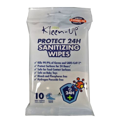 Kleen Up Protect 24H Sanitizing wipes 10s Shopee Singapore