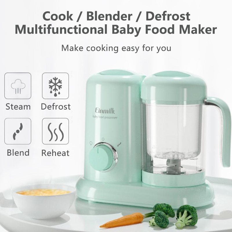 [Einmilk Baby Food Maker] Einmilk Multifunctional Baby Food Maker Blends Steam Warm Defrost Food
