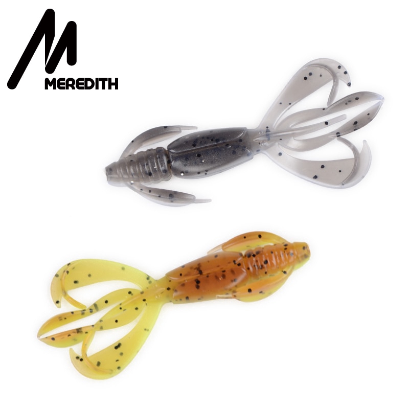 MEREDITH Fishing Lures Crazy Flapper 90mm/6.1g 10pc/Lot Craws Soft Lures 