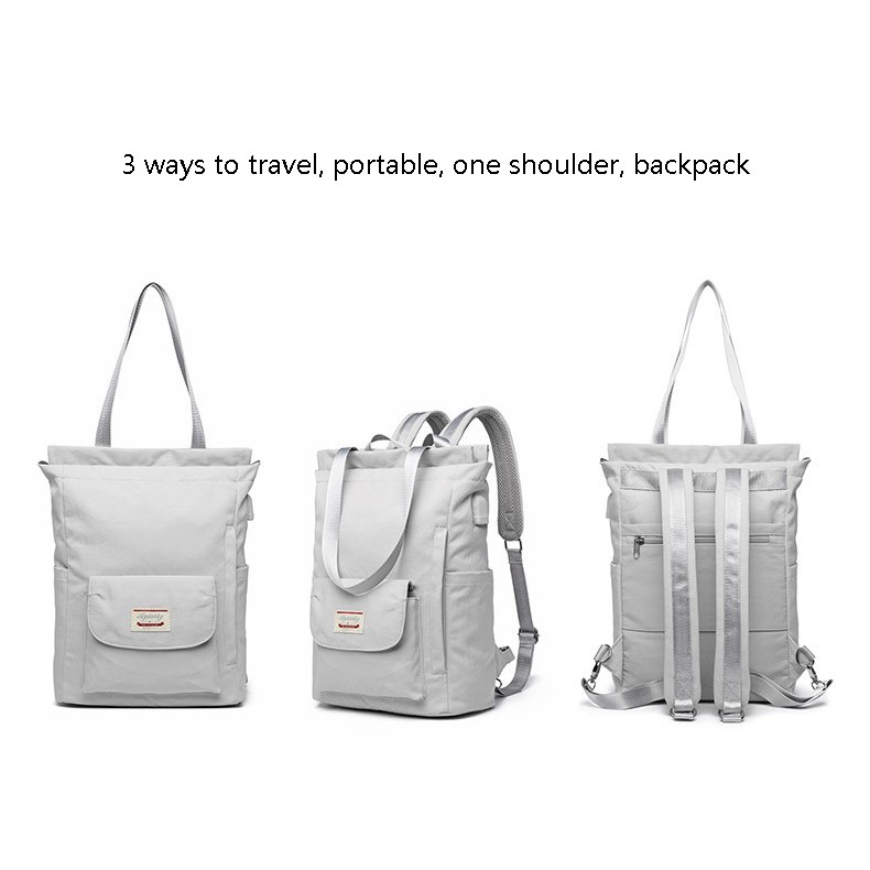 Image of Leacat  women backpack Waterproof Laptop Backpack 13 13.3 14 15.6 inch Korean Fashion Nylon USB College Backpack bag for women #8