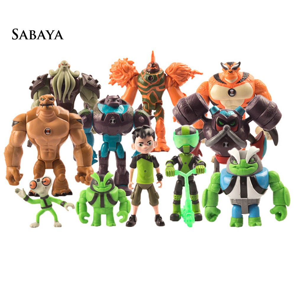 factory 【Ready stock】11Pcs Ben 10 Heatblast Humongousaur Rath PVC Action Figures Model Kids Toy Gift