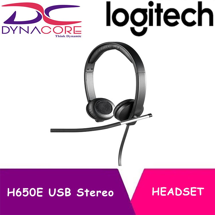 logitech h650e headset stereo