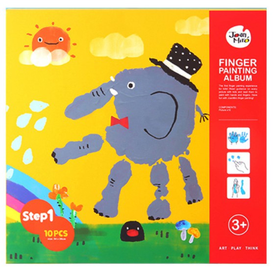 SG] Finger Painting Album Step1 to 3, Finger Paint, Joan Miro, Creativity  Education Children Birthday Gift Box | Shopee Singapore