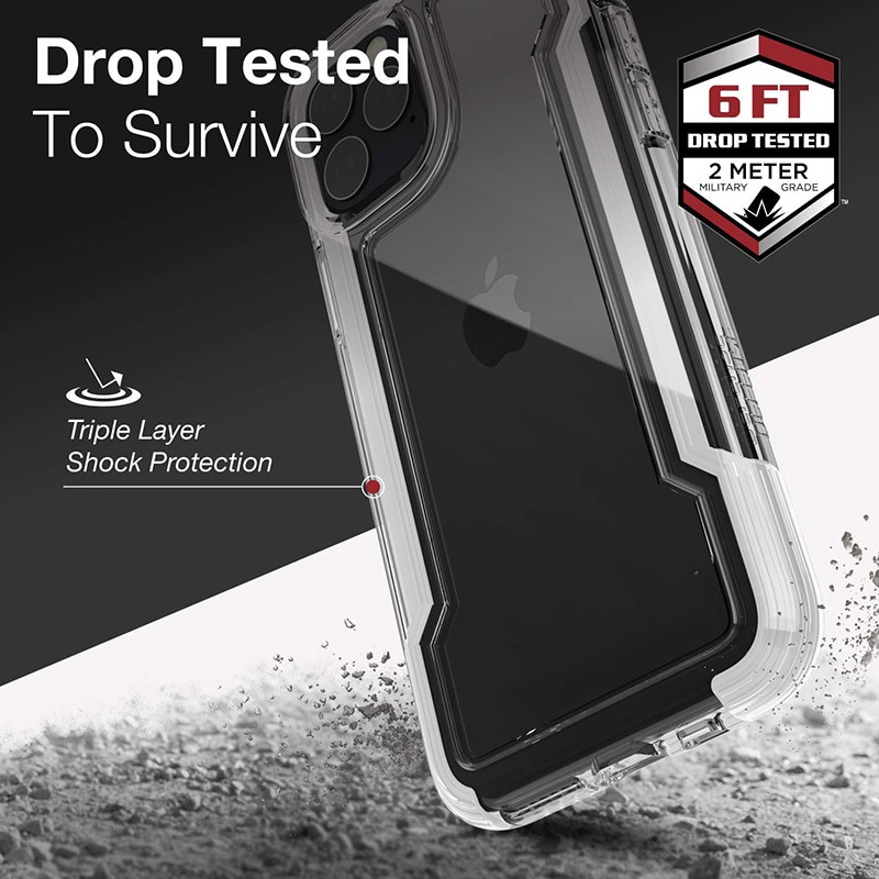 ◊X-Doria Defense Clear Phone Case iPhone 11 Pro Max Military Grade Drop Tested Cover FOR  SE 2 X XS 7 8 plus