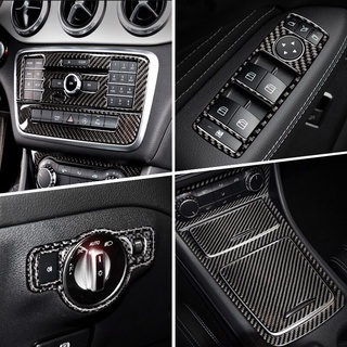 Car Interior Door Audio Speaker Gear Shift Panel Door Armrest Cover Trim Car Sticker for Mercedes Benz A Class W176 GLA x156 CLA