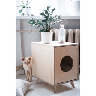 WoodWonderland Wooden Cat House WC3003 Rumah Kucing Modern Living 