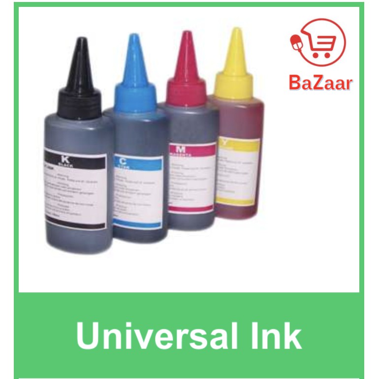 Universal Ink Refill Kit 100ml Bottle Compatible With Almost All