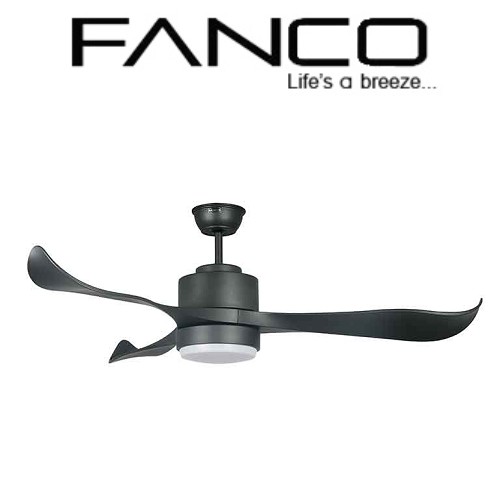 Fanco E Trinity 52 Inch 3 Blade Ceiling Fan With Led Light And Remote Control