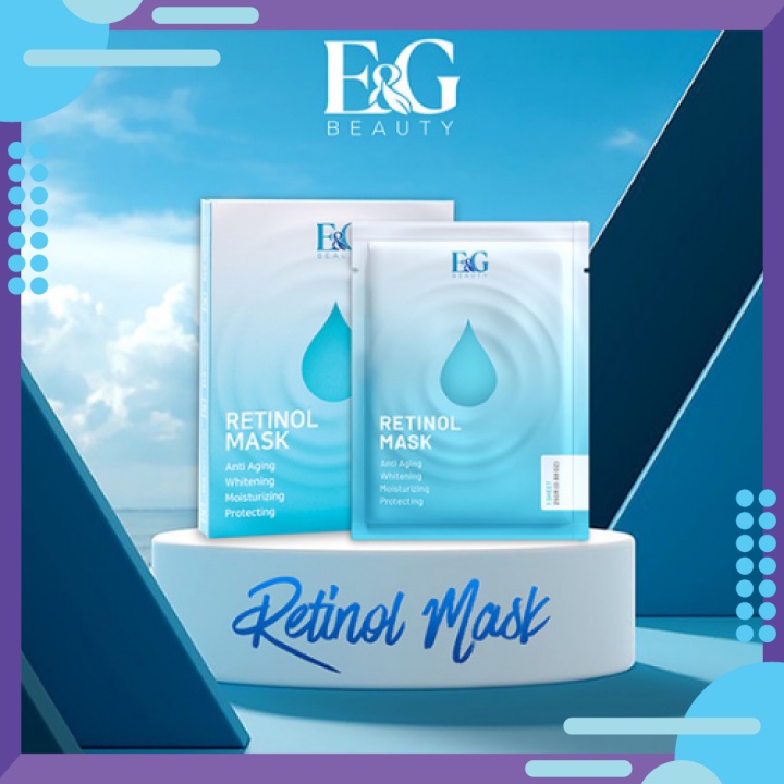 Retinol Mask, E & G Beauty Retinol Mask Full Box Of 3 Pieces