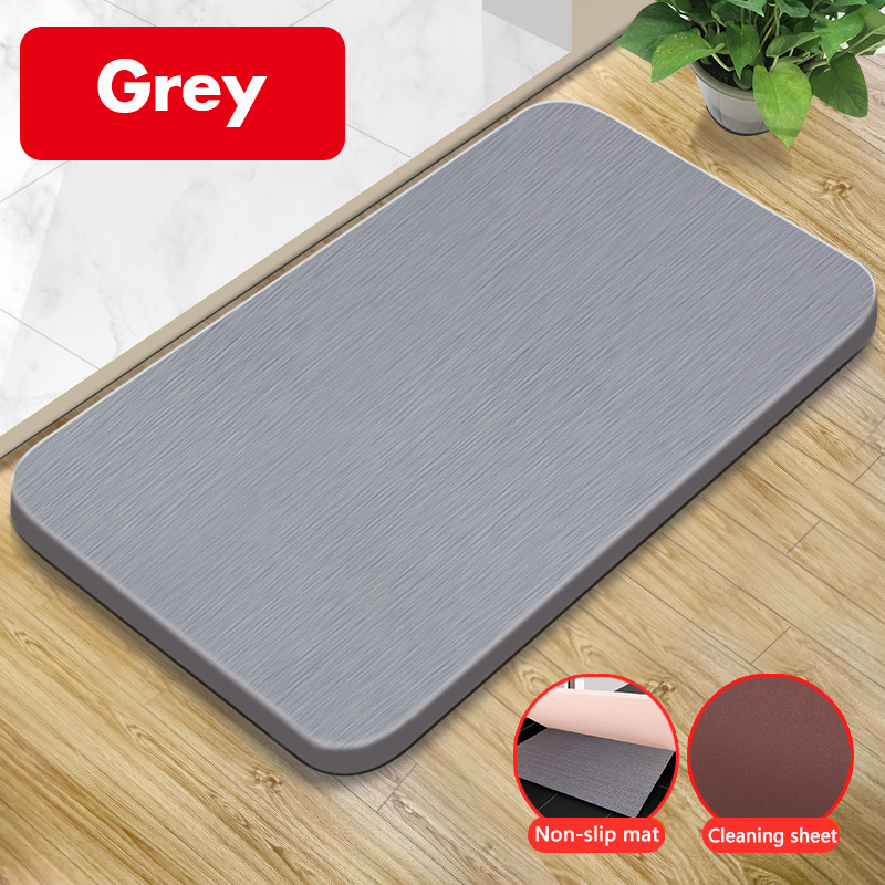 Diatomite Ultra Absorbent Hard Bath Mat Antibacterial And Nonslip