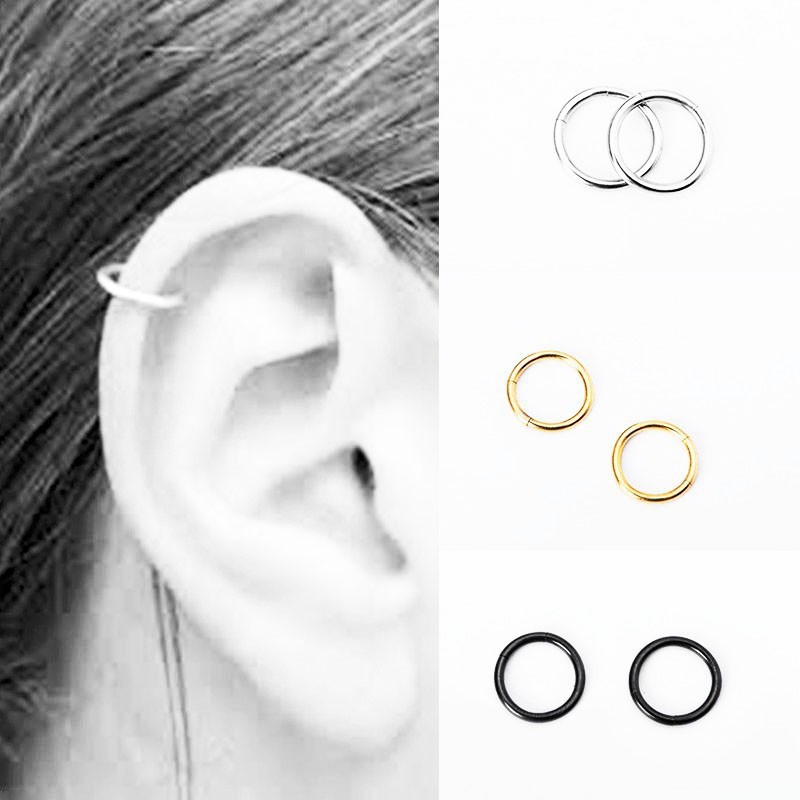 2pcs Segment Ring Hoop Ear Nose Lip Cartilage Tragus Helix Piercing Shopee Singapore