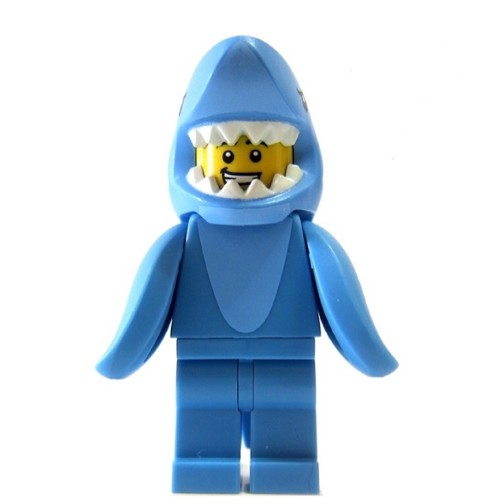 Leeogel [Free Postage] Lego Minifigure Minifig 71011 Series 15 Shark