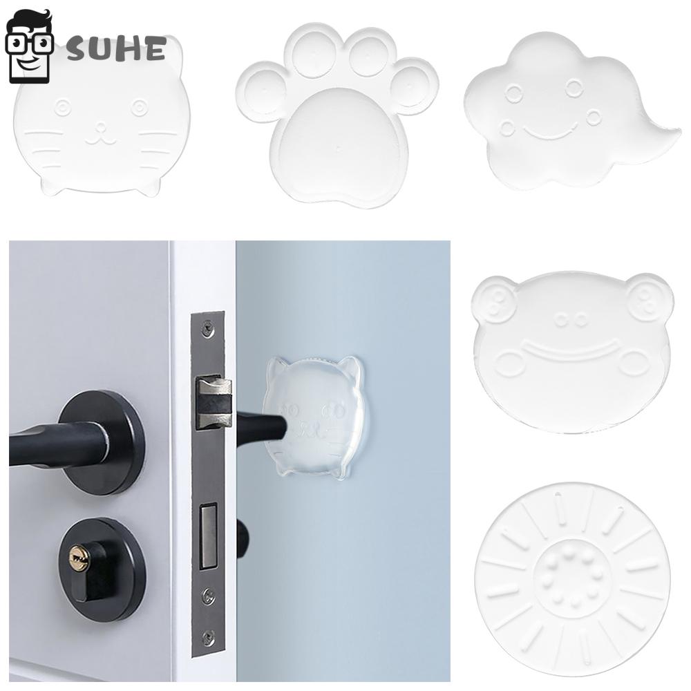Door Stops Handle Bumpers Anti Collision pads Transparent Protection stickers