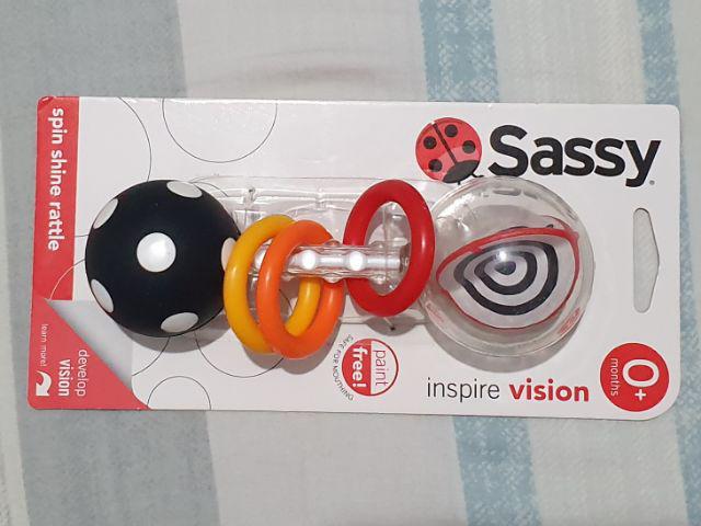 sassy spin shine rattle