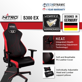 Sg Ready Stock Nitro Concepts S300 Ex Gaming Chair Pu Leather Available In 4 Colors Shopee Singapore
