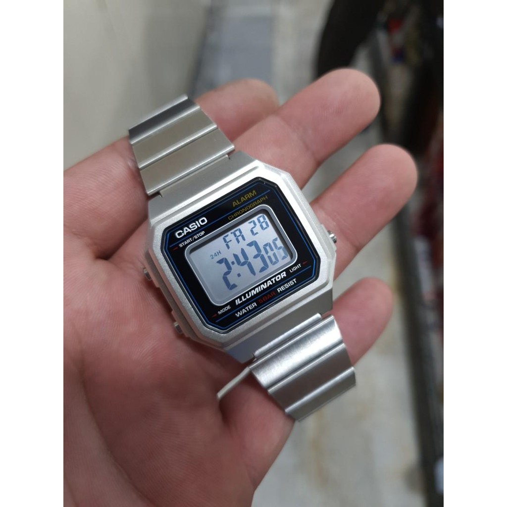 casio stainless steel digital watch