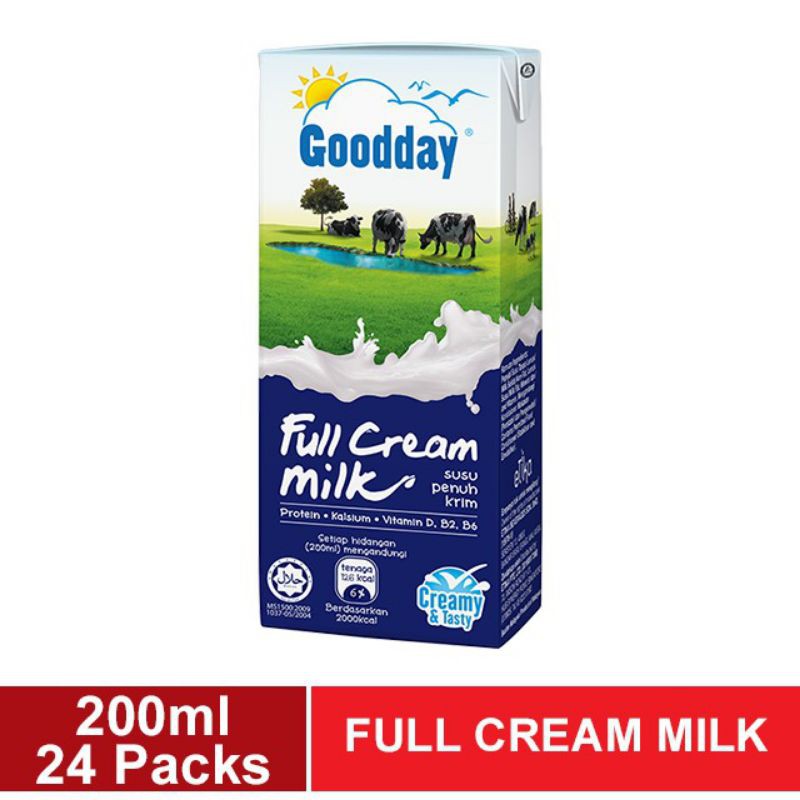 Goodday Full Cream Milk Uht 200ml X 24pcs Shopee Singapore
