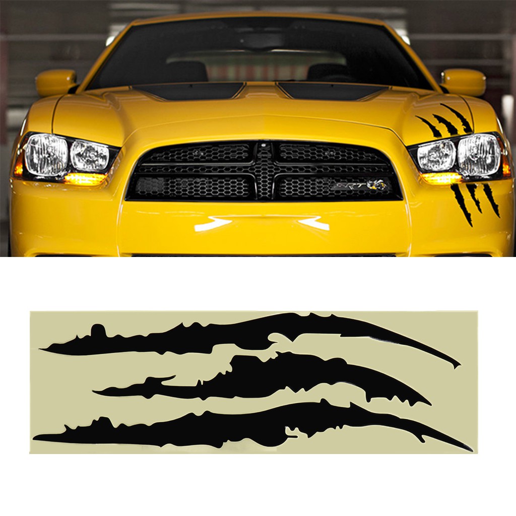 *Universal Scratch Stripe Headlight Car Truck SUV Jeep Vinyl Decal Sticker