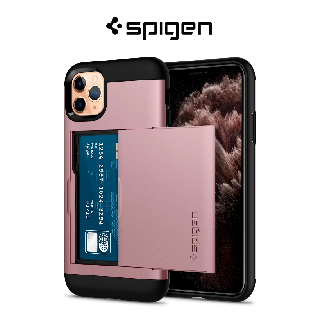 Spigen Iphone 11 Pro Max Case Slim Armor Cs Rose Gold Shopee Singapore