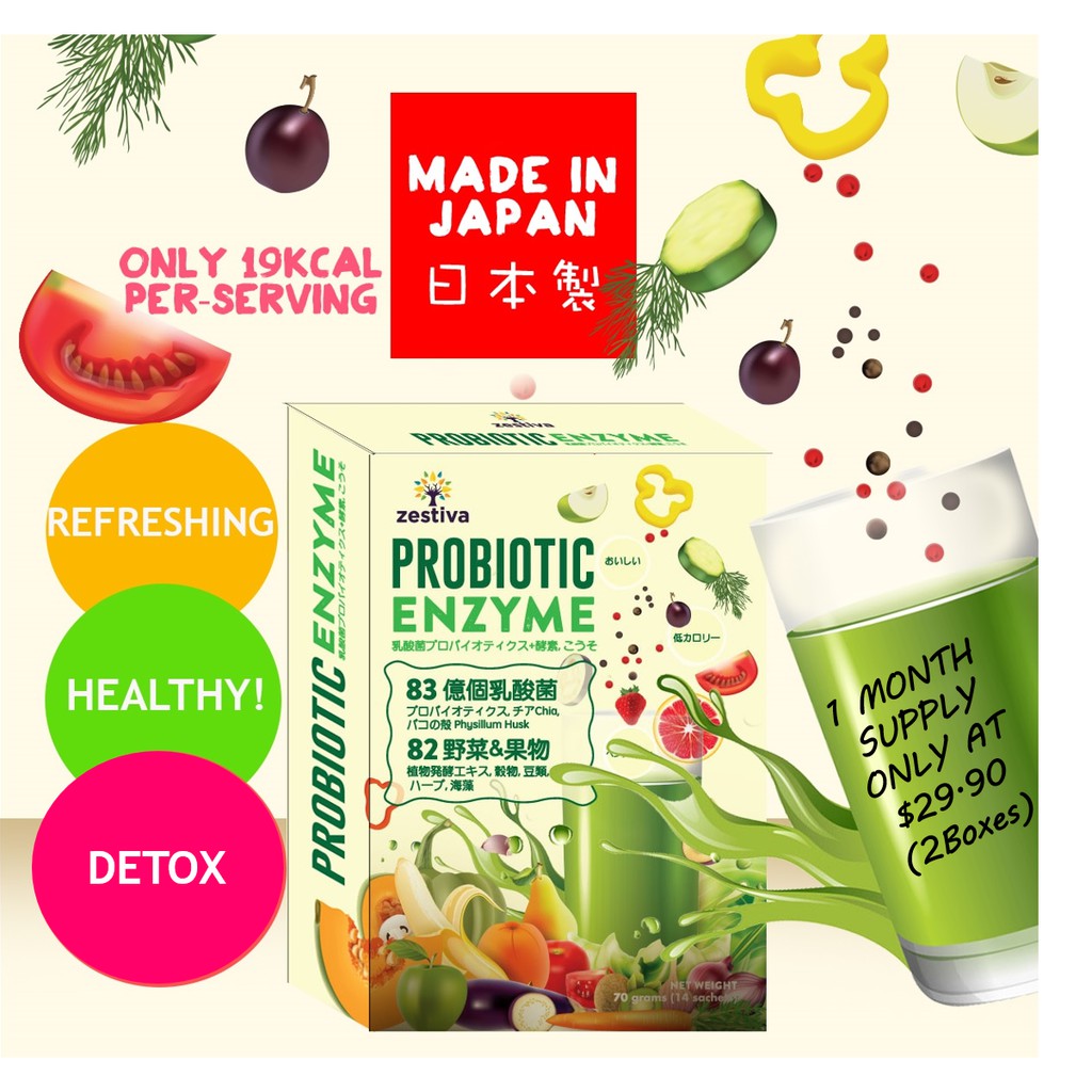 Japan Probiotic Enzyme Drink, DETOX & SLIMMING, with Chia seed