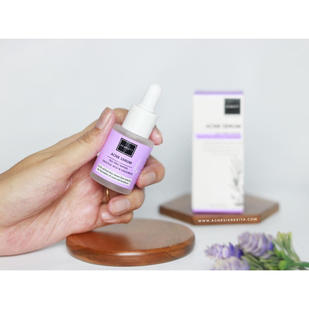 scarlett acne serum tea tree water