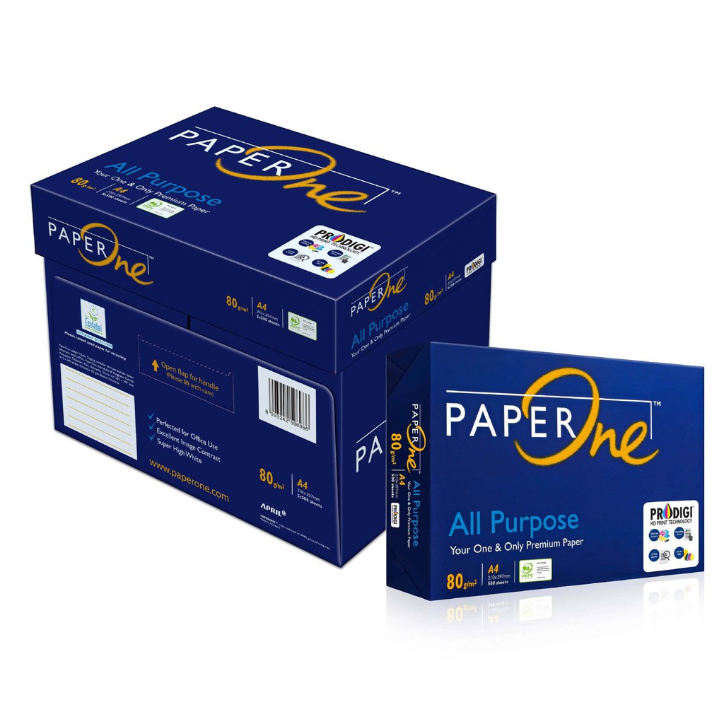 PaperOne Blue Off Paper(P)A4 80gsm 500'S (BUY 4 REAMS GET 1 REAM FREE ...