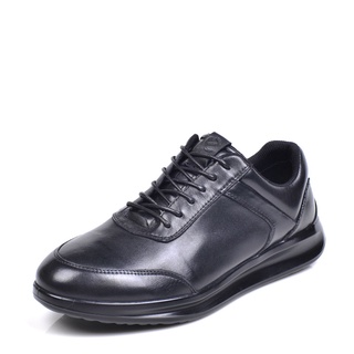 ecco Men's Shoes Versatile Breathable Low-Cut Leather Genuine Round To207124
