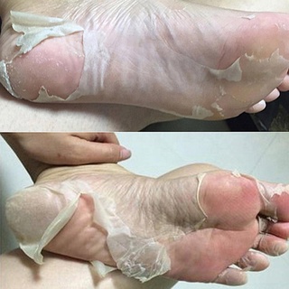 2pcs Exfoliating Foot Mask Pedicure Socks Peeling Feet Mask Remove Dead Skin AI-24