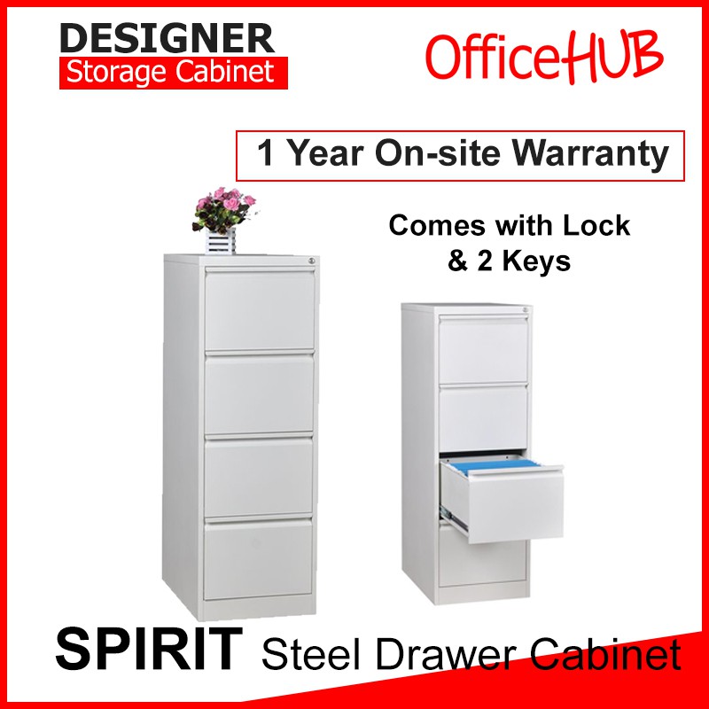 Sg Seller Officehub Steel 4 Drawer Filing Cabinet Lock Home Study Office Cabinet Metal Cabinet Shopee Singapore