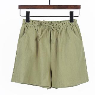 women's plus size linen shorts