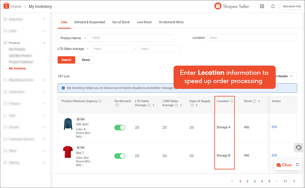 About My Inventory | SG Seller Education [Shopee]
